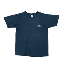 Load image into Gallery viewer, RUSTY LOGO ON LEFT SIDE OF CHEST. SMALL BLEACH STAINS ON BOTTOM