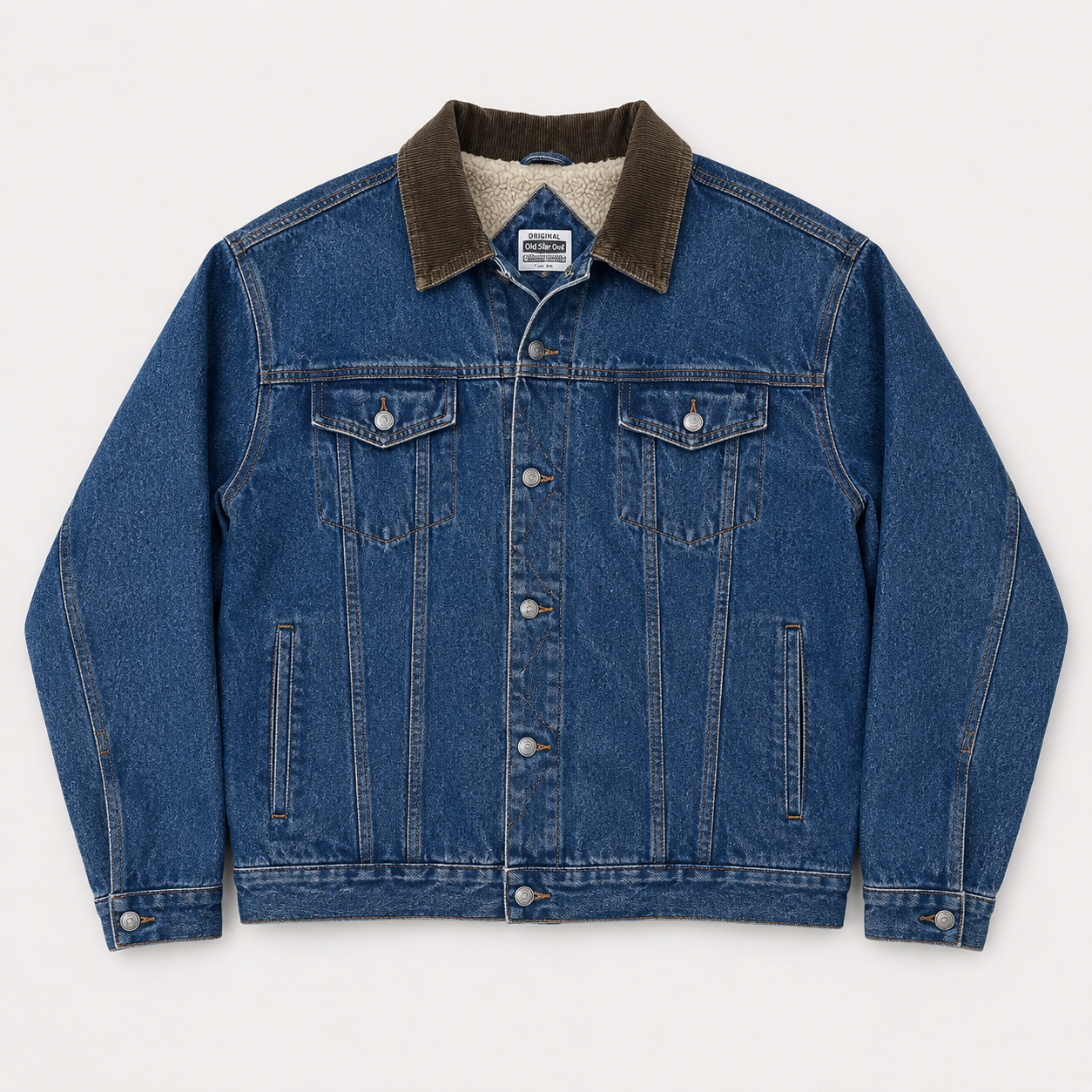ORIGINAL COLD STORAGE DENIM FLEECE JACKET - 2XL (1990'S)