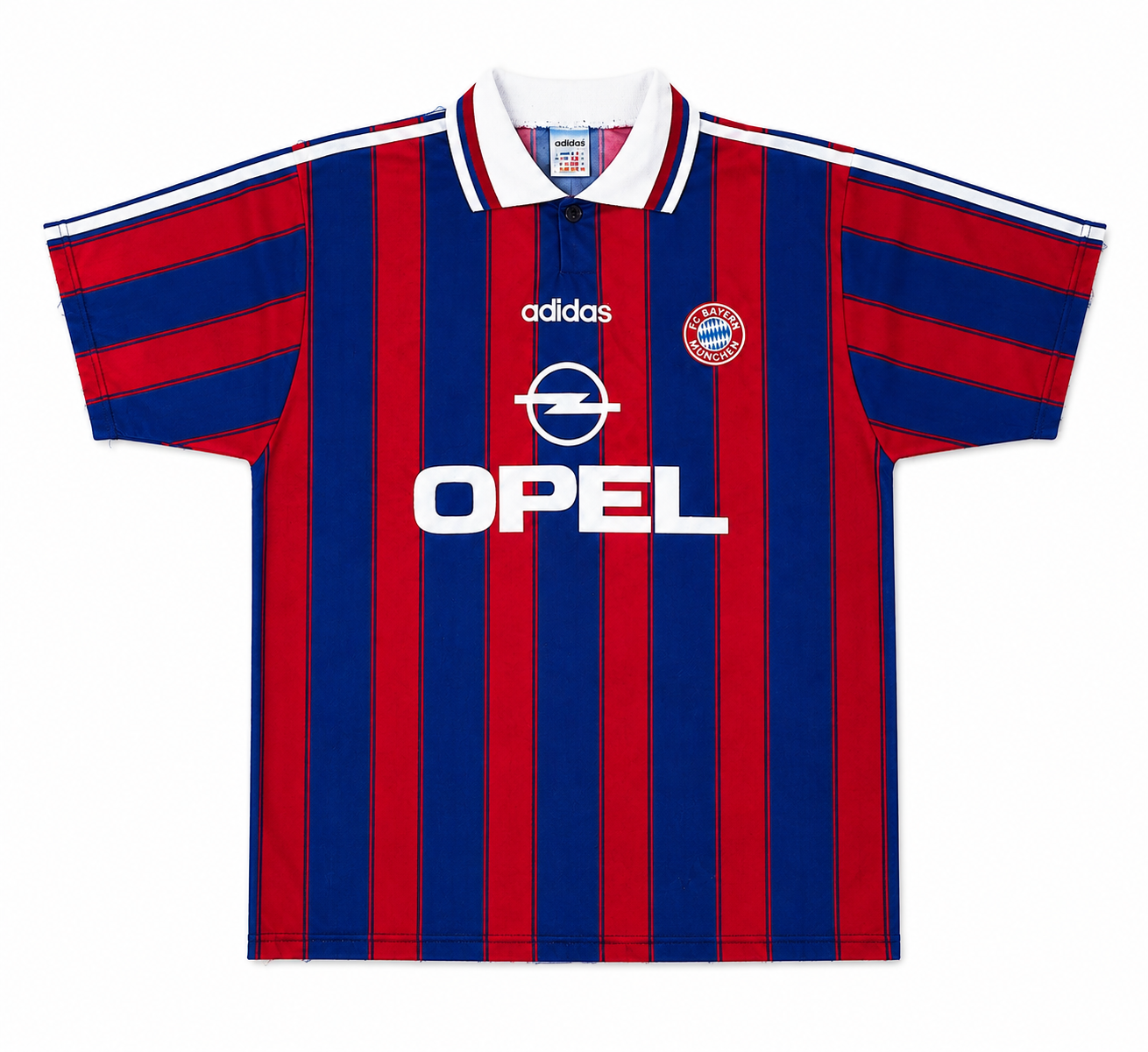ADIDAS OPEL BAYERN MUNCHEN SCHOLL SOCCER JERSEY - L (1995/1996)