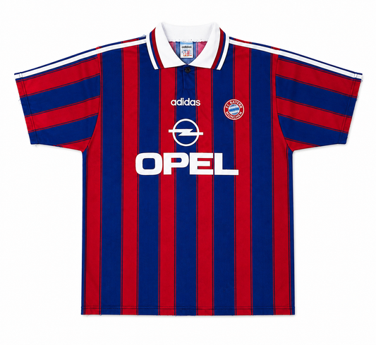ADIDAS OPEL BAYERN MUNCHEN SCHOLL SOCCER JERSEY - L (1995/1996)