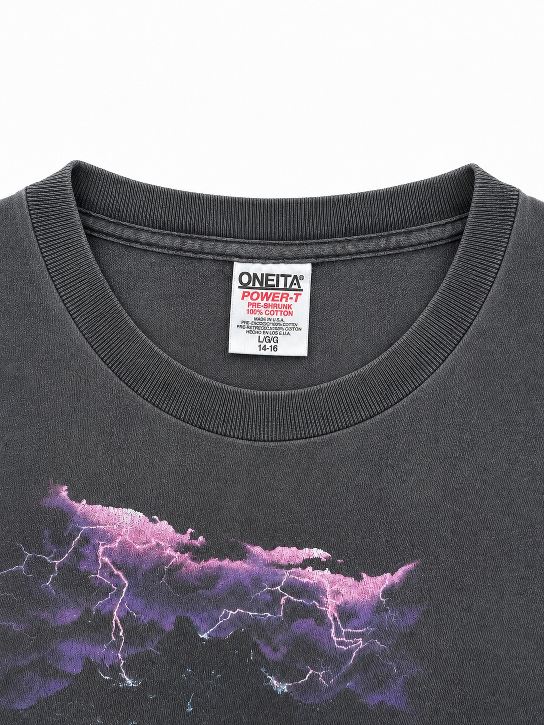 LIGHTNING WOLF YOUTH SHIRT - L (1990'S)