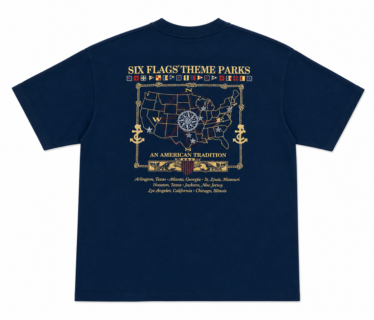 SIX FLAGS THEME PARK SHIRT - XL (1996)