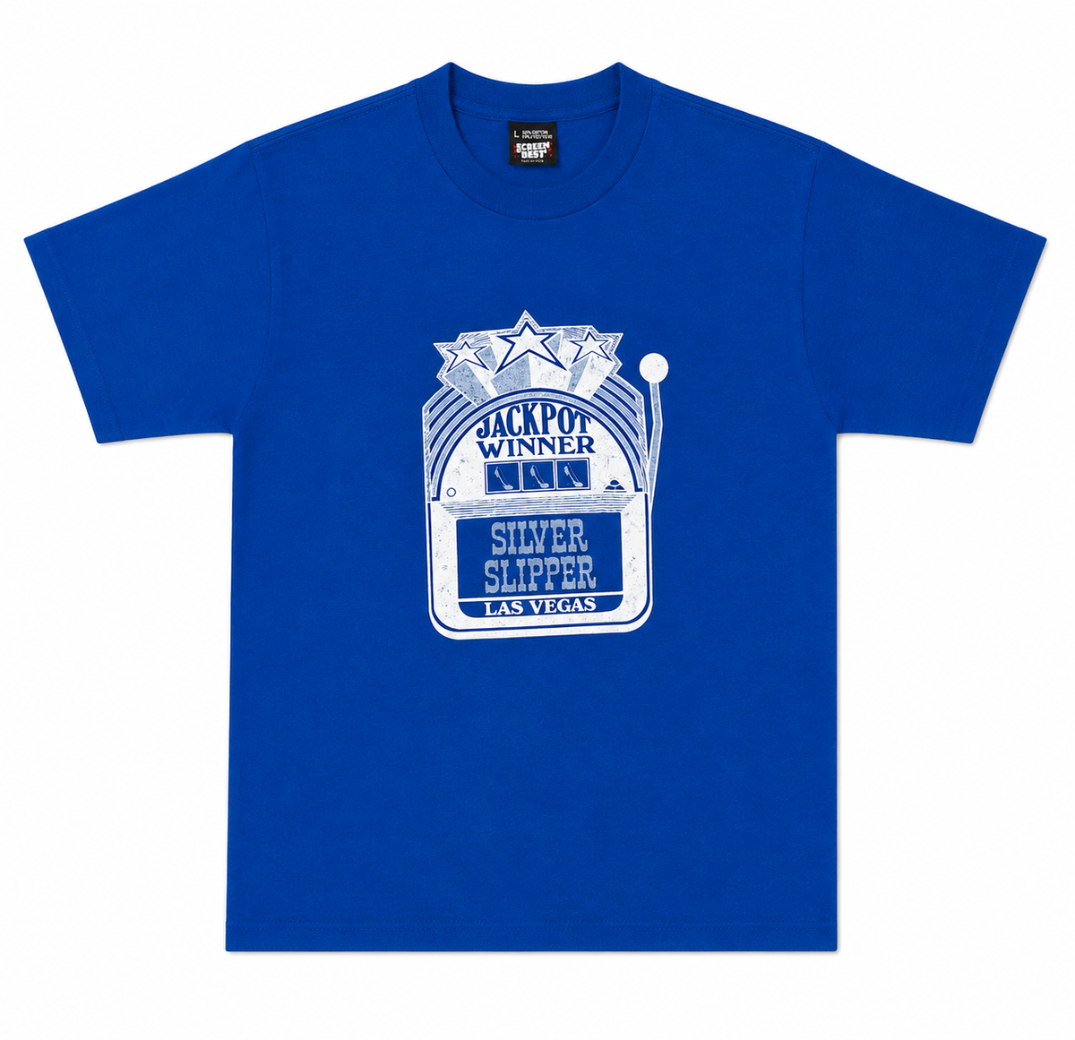 SILVER SLIPPER JACKPOT WINNER LAS VEGAS SHIRT - L (1980'S)