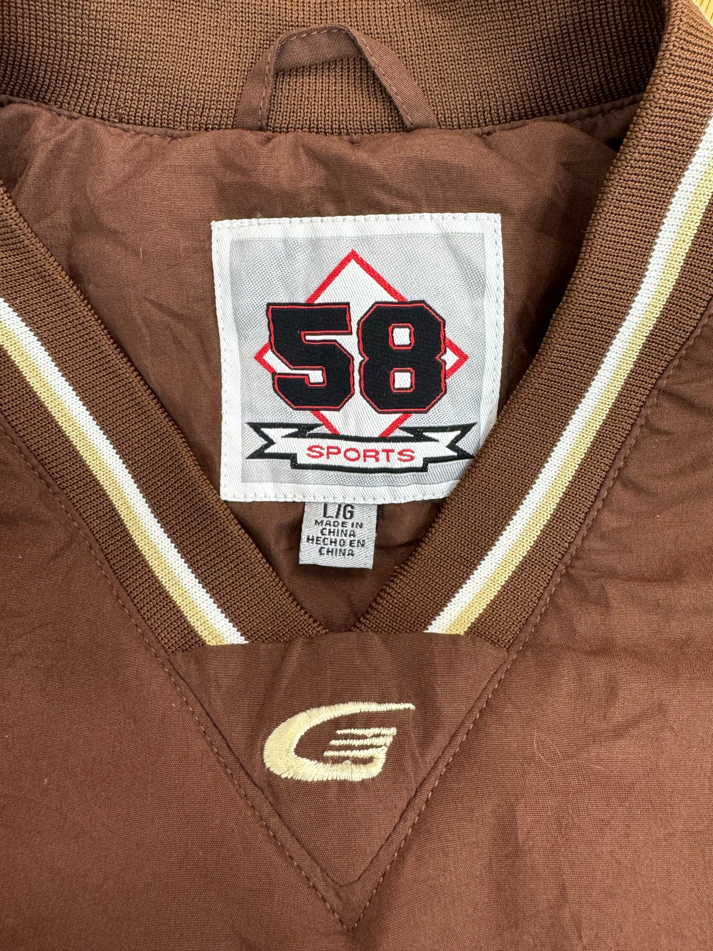 UNIVERSITY OF WYOMING COWBOYS SIDE ZIP JACKET - LARGE (1990'S)